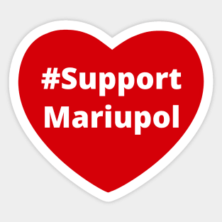 Support Mariupol - Love Hashtag Heart Sticker